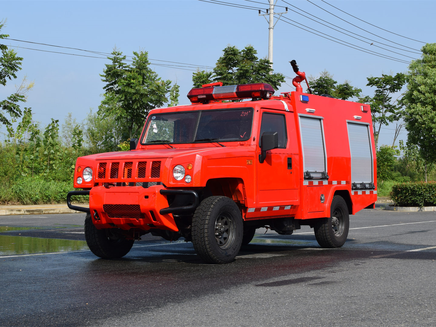 藍牌北汽勇士1噸水罐消防車