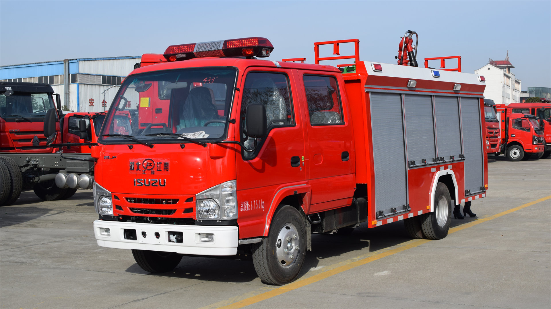 慶鈴600P 2噸水罐消防車